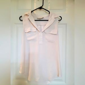 Ivory shoulder sleeve blouse